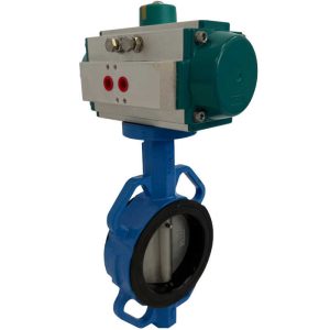 JV241020 Pneumatically Actuated Wafer Butterfly Valve - NBR Lined