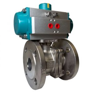 JV240024-JV240025 Pneumatically Actuated Two Piece Stainless Steel Ball Valve