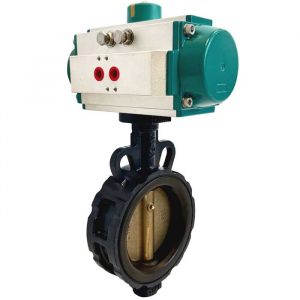 JV240026 Pneumatically Actuated Wafer Butterfly Valve - NBR Lined