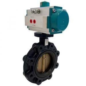 JV240027 Pneumatically Actuated Mono Flanged Butterfly Valve - NBR Lined