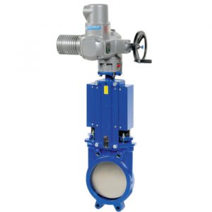 JV241034 Electrically Actuated Wafer Knife Gate Valve