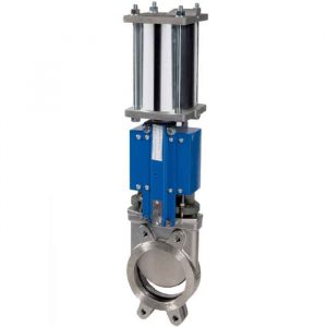 JV241027 Pneumatically Actuated Wafer Knife Gate Valve